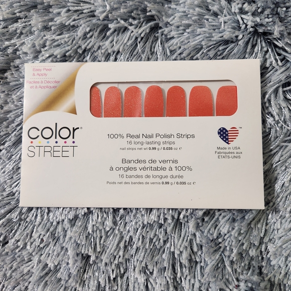 Color Street | Makeup | Color Street Red Orange Shimmer Heat Wave Nail ...